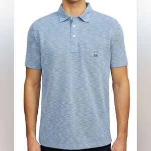 Psycho Bunny Shanklin Piqué Pocket Polo In 423 Electric Blue